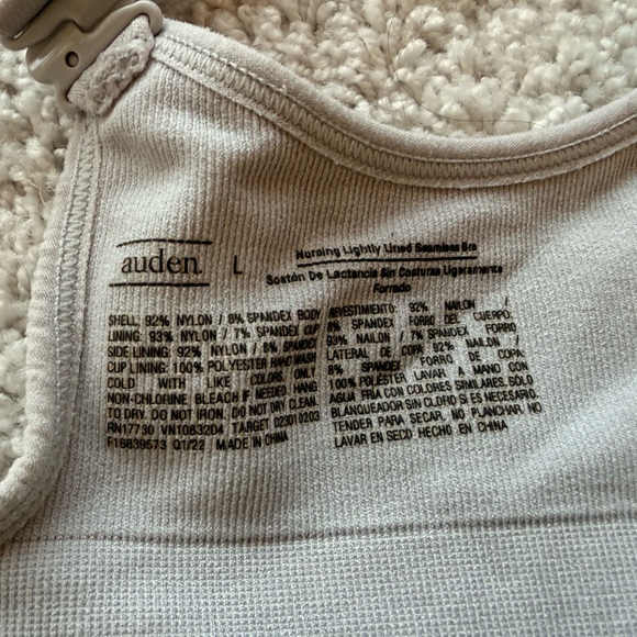 Auden’s Women's Nursing Lightly Lined Seamless
Bralette - Auden™ Heathered Gray - Picture 4 of 7